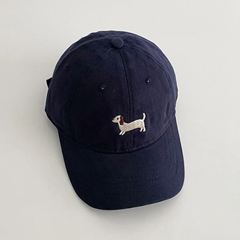 Dachshund Embroidery Baseball Hat Sunscreen Fashion Outdoor Hat