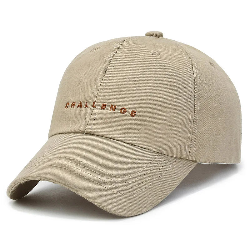 Summer Baseball Cap Women Men Letter CHALLENGE Trucker Hat Hip Hop Snapback Caps Outdoor Sun Hat