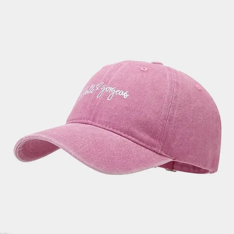 Four Seasons Cotton Letter Print Casquette Baseball Cap