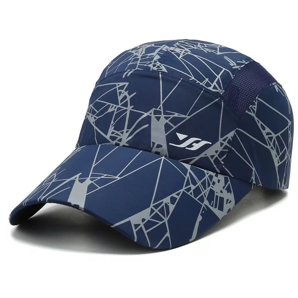 Quick Drying Print Hats Breathable Mesh Baseball Cap