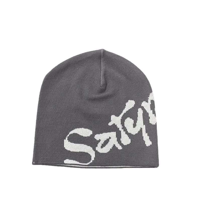 Spring Letter Pattern Knitted Hat Hoodie Unisex Streetwear