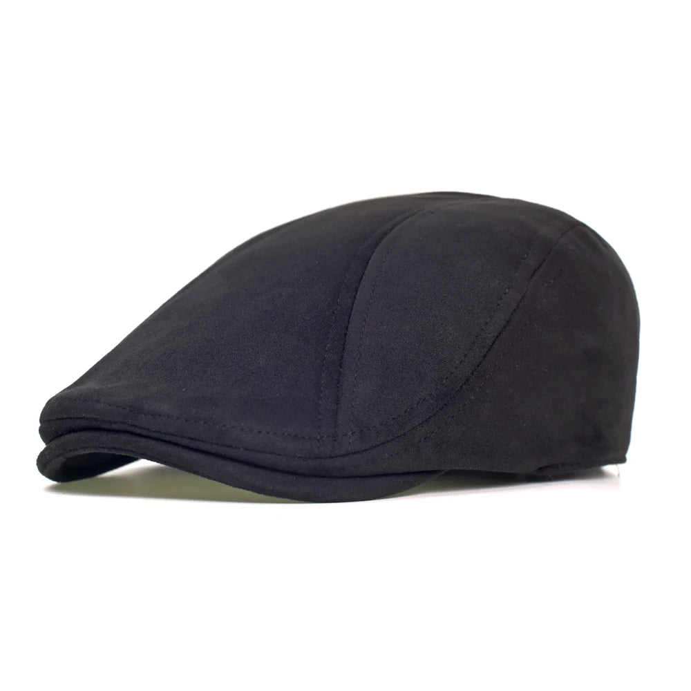 Winter Autumn Vintage Newsboy Cap Hat Men Women Casual Beret Solid Cap