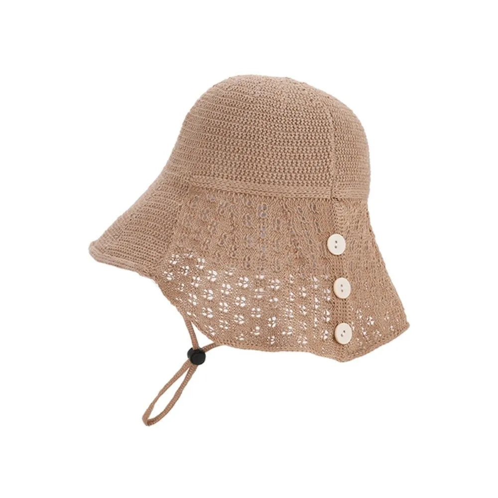 Fashion Breathable Sun Hat Small Shawl UV Protection Fisherman Hat