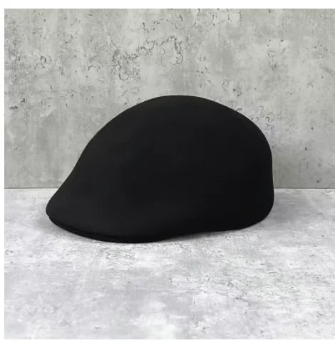 Winter High Quality Thick Wool Felt Classic Forward Cap
