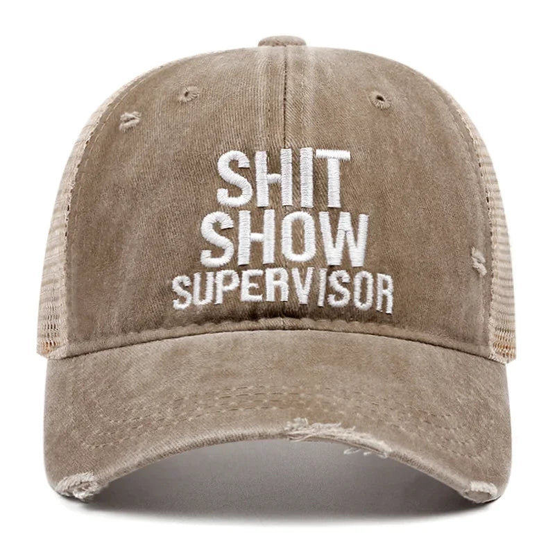 Vintage Washed Denim Baseball Caps For Women Men
