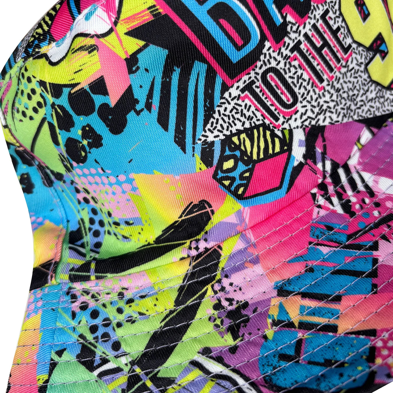 Abstract Graffiti Art Back90S Colorful Printed Bucket Hat