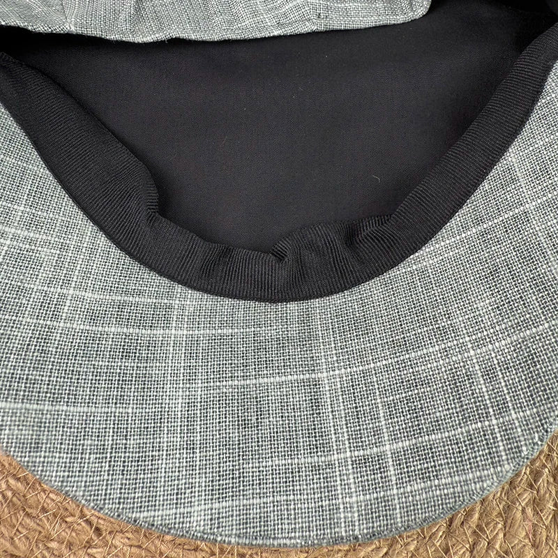Summer Newsboy Caps Flax Breathable Gatsby Cap