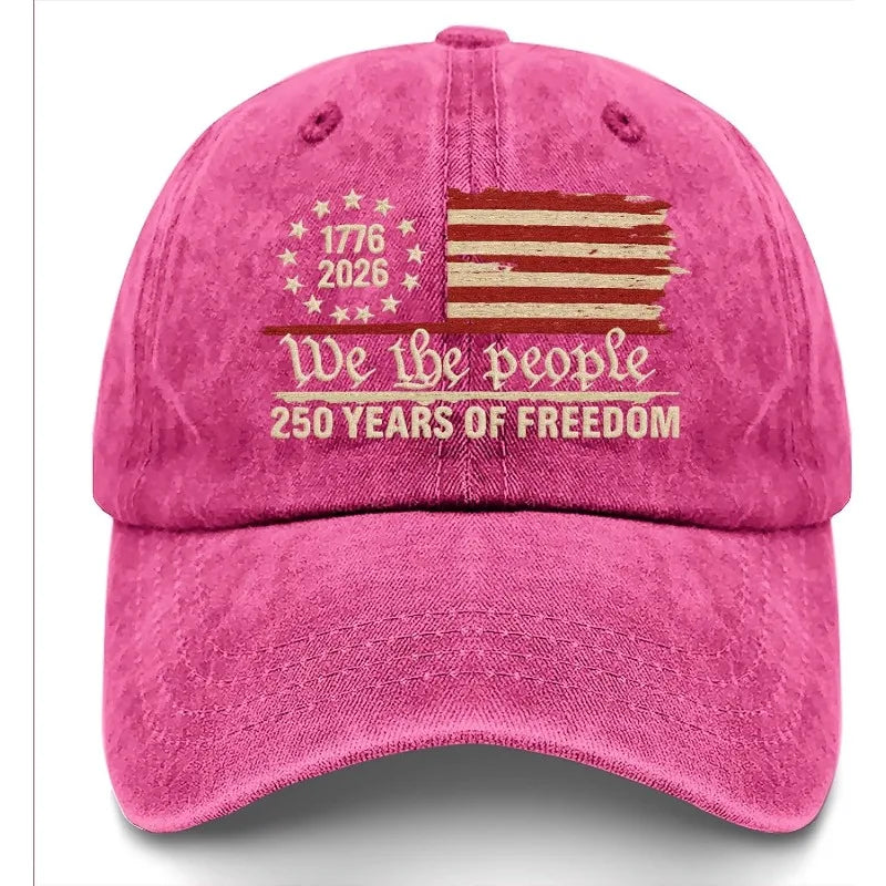 Anniversary 250 Years Freedoms 1776-2026 Baseball Hats