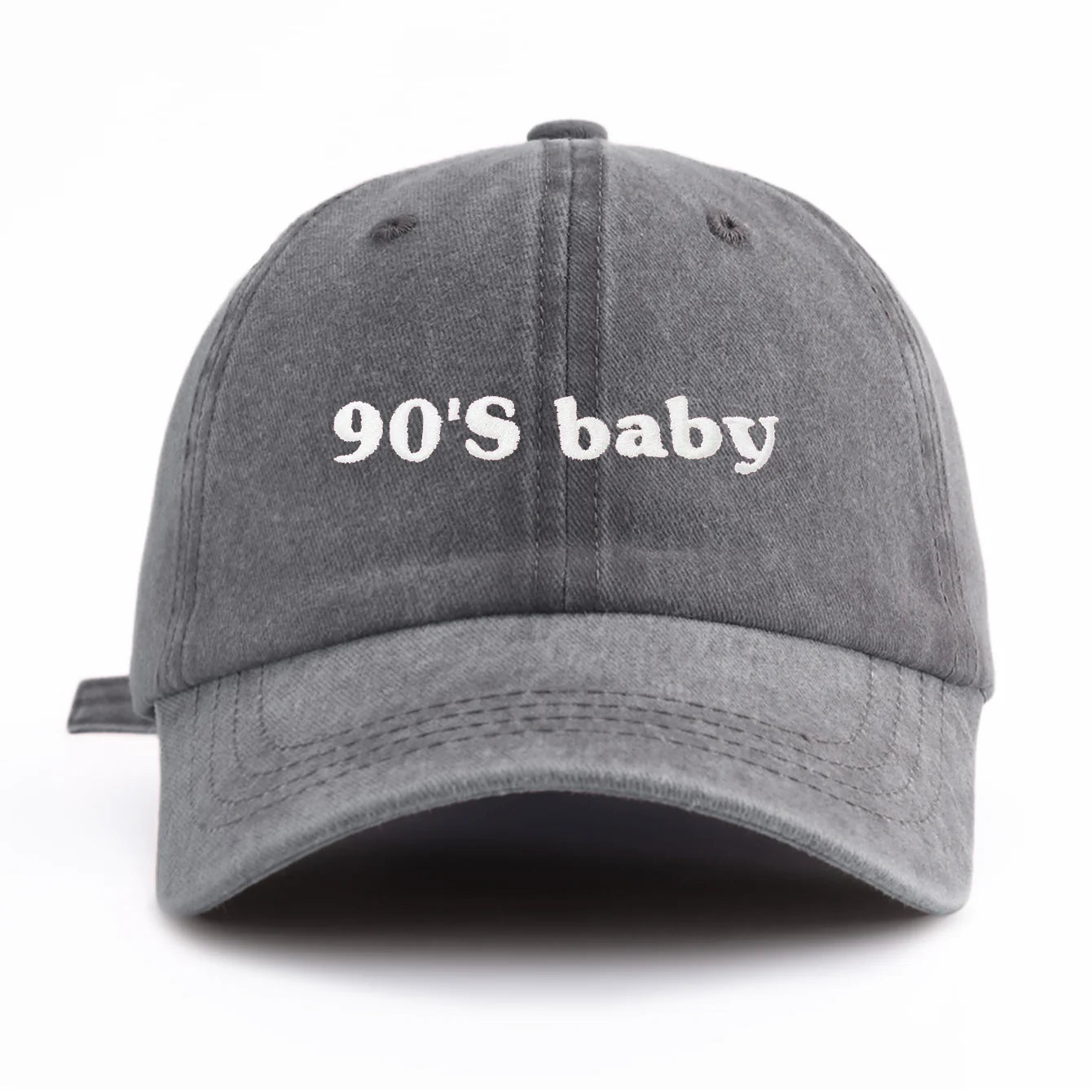 90's Baby Embroidery Washed Baseball Cap