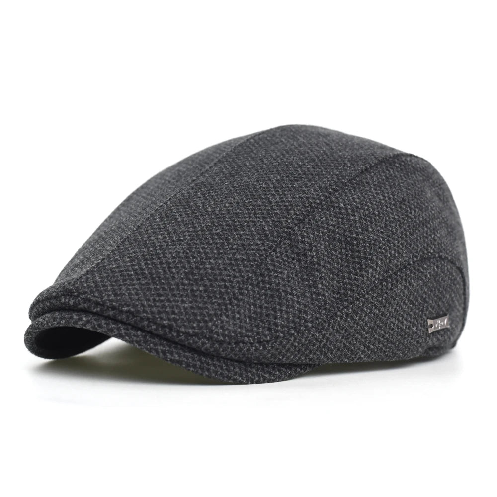 Winter Autumn Warm Newsboy Cap Men Women