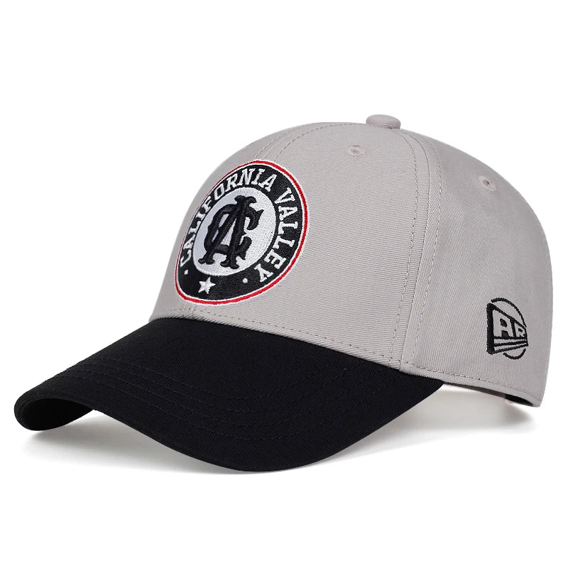 Cotton Baseball Cap California Letter Embroidered Women