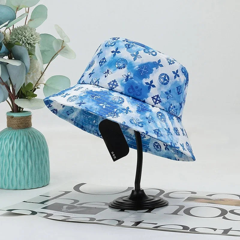 Women Harajuku White Summer Bucket Hat