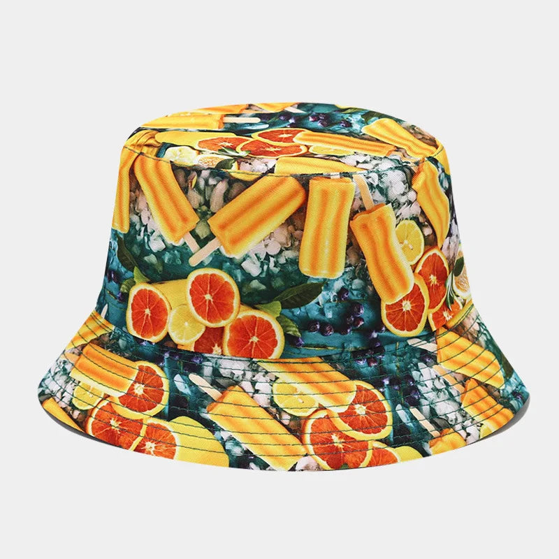 Creative Fruit Pattern Bucket Hat Men's And Women's