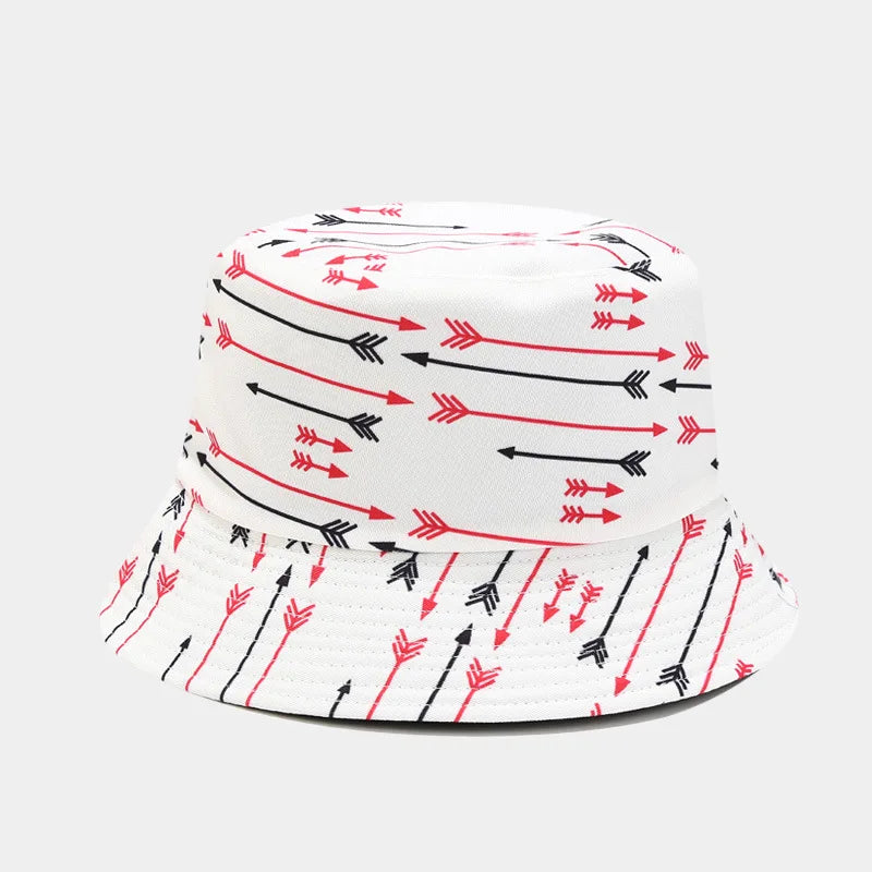 Unisex Panama Bucket Hats Ethnic Style Pattern Fisherman Cap For Men And Women