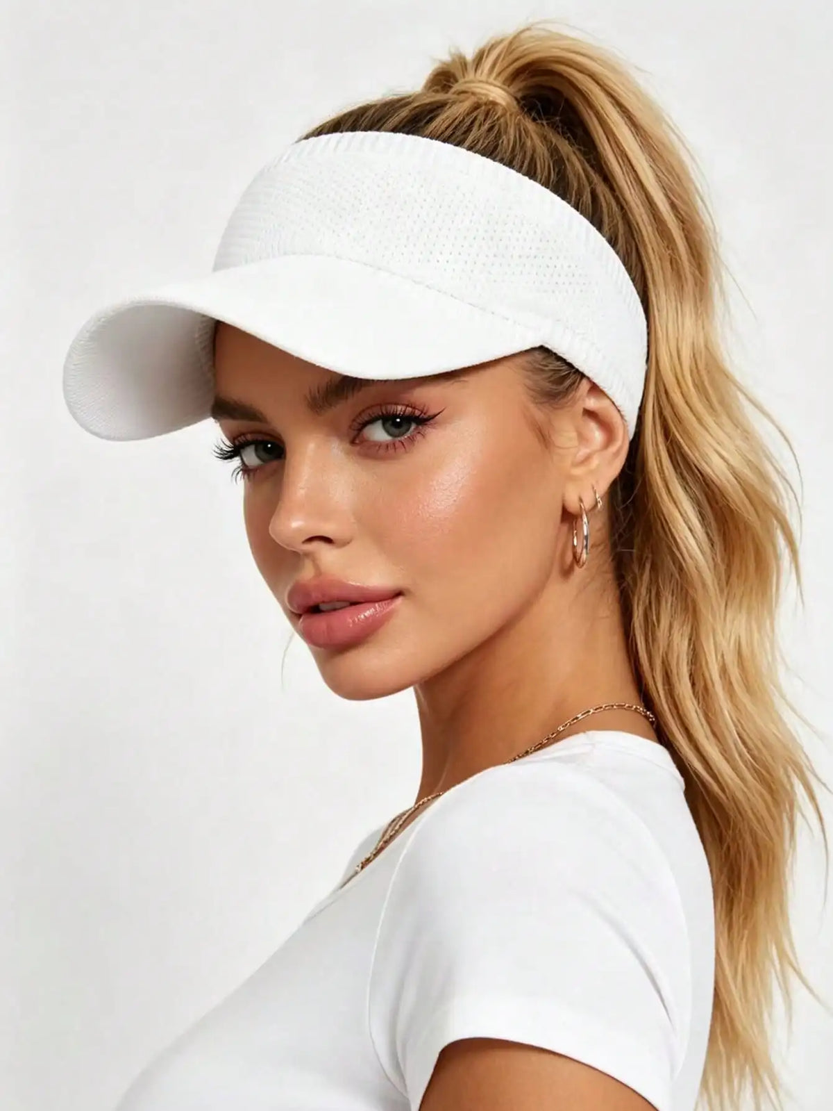 Women Summer Retro Y2K Beach Sun Hat-UV Protection Ponytail Sun Hats