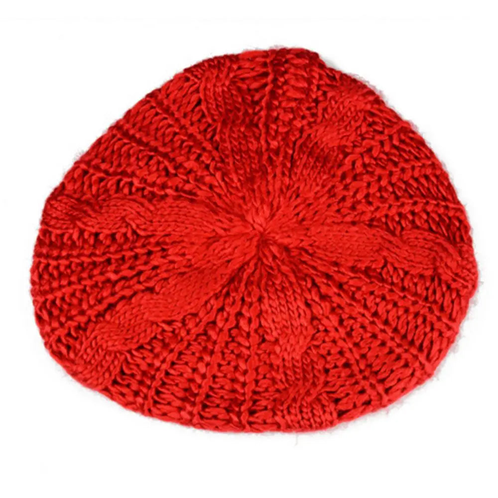 Winter Warm Vintage Ribbed French Artist Cap Painter Hat