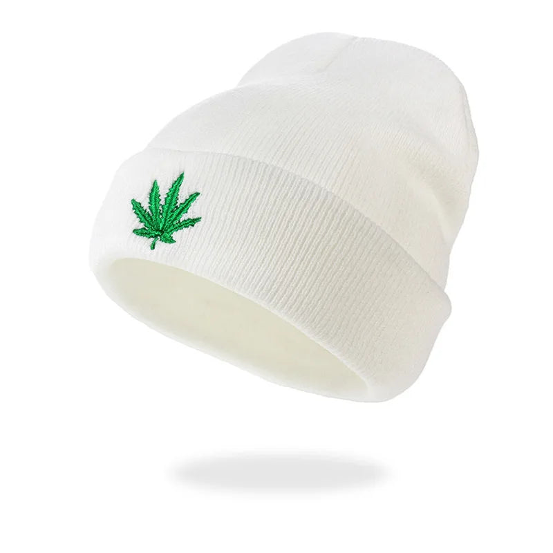 Winter Maple Leaf Woolen Hat Outdoor Fashion Hip Hop