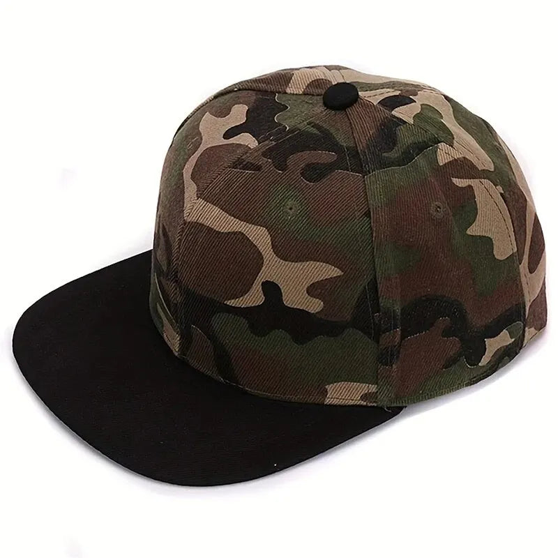 Unisex Light Plate Camouflage Hip-Hop Hats Spring Autumn Outdoor