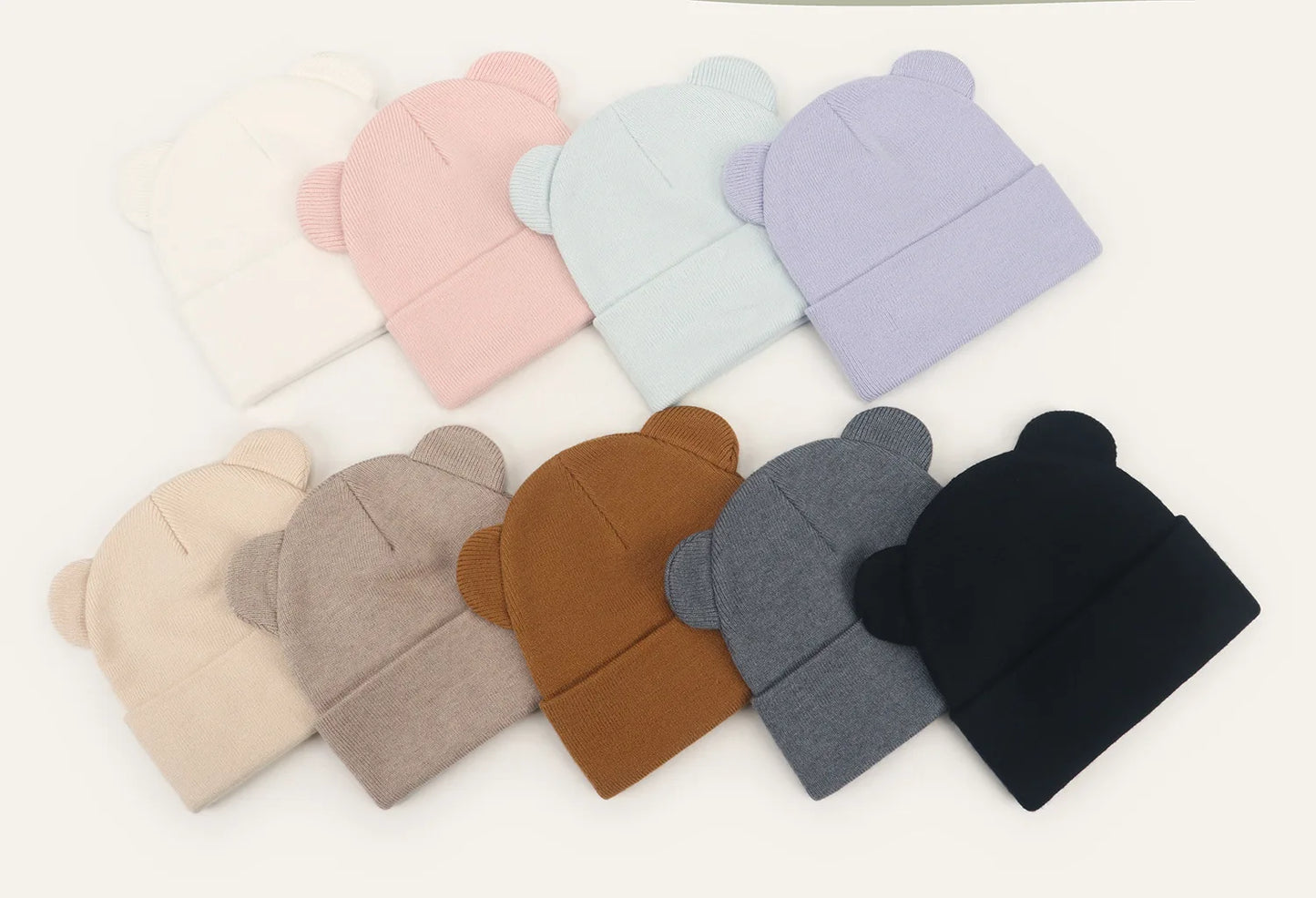 Winter Children Warm Baby Knitted Hats Kids Knit Beanie Hats