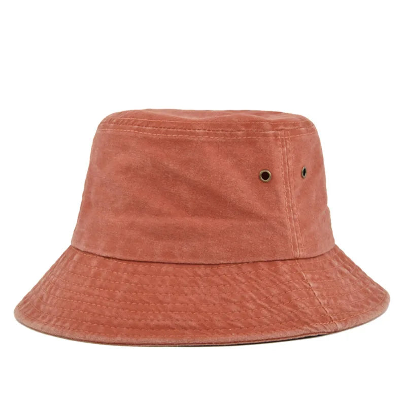 Vintage Washed Bucket Hats Summer Casual Fisherman Sun Hat