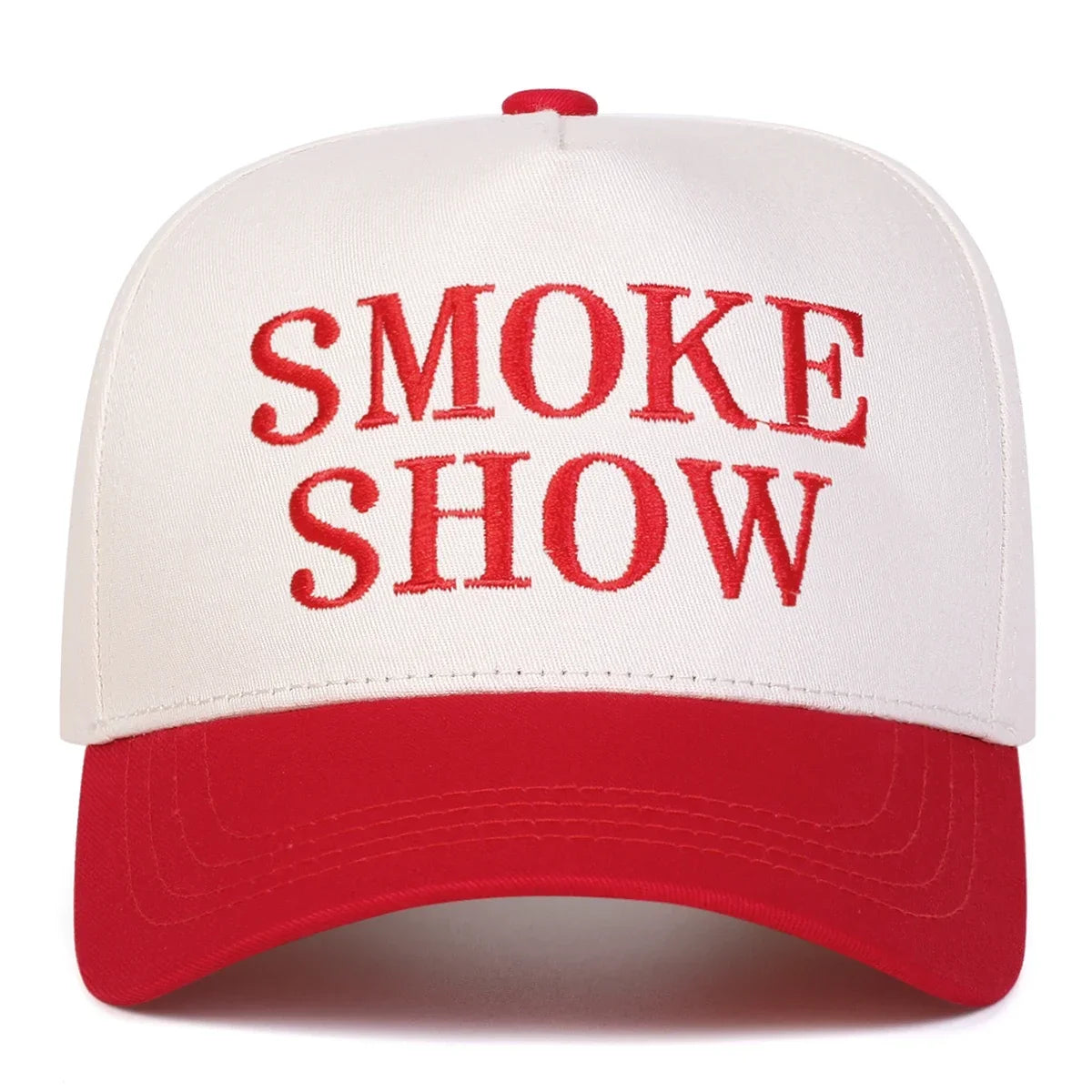 Unisex Smoke Show Letter Embroidery Baseball Caps Spring Autumn
