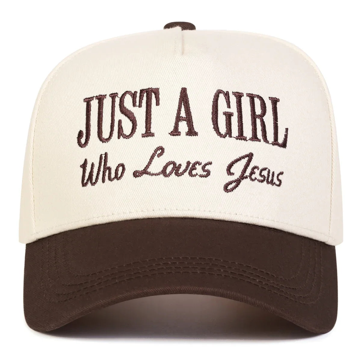 Unisex Just A Girl Who Loves Jesus Embroidery Baseball Caps Spring Autumn