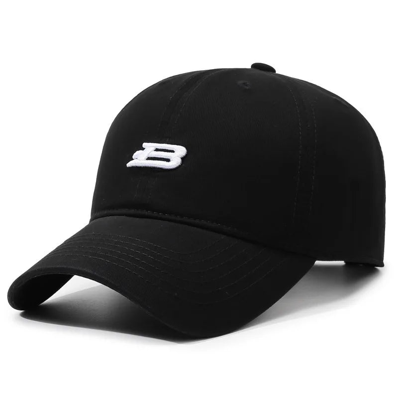 Unisex B Letter Embroidery Baseball Caps Spring and Autumn