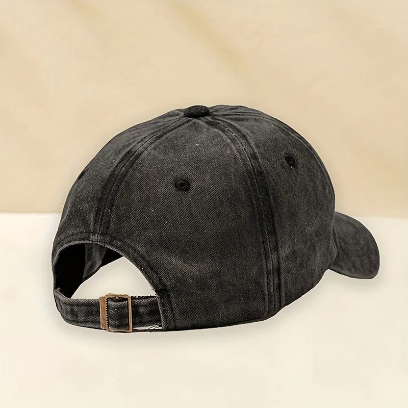 Unisex Y2K Style Embroidered Mimi Washed Baseball Cap