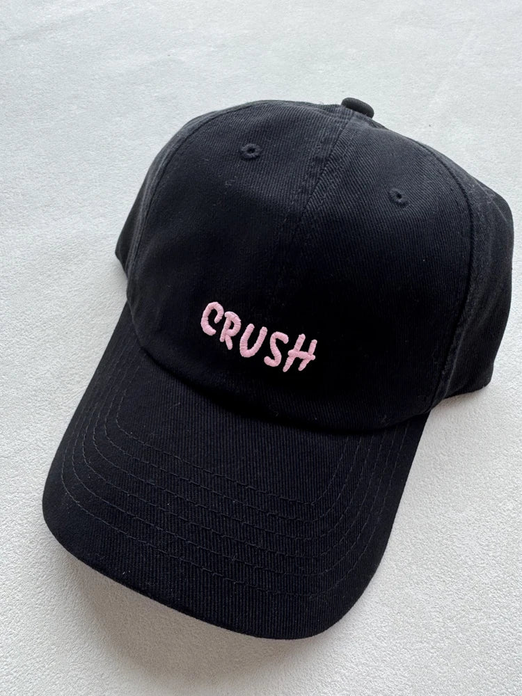 Arrival Unisex Embroidery "crush" Baseball Caps for Four Season