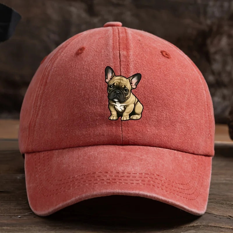 Sunscreen Baseball Hat with Fighting Dog Pattern for Men and Women