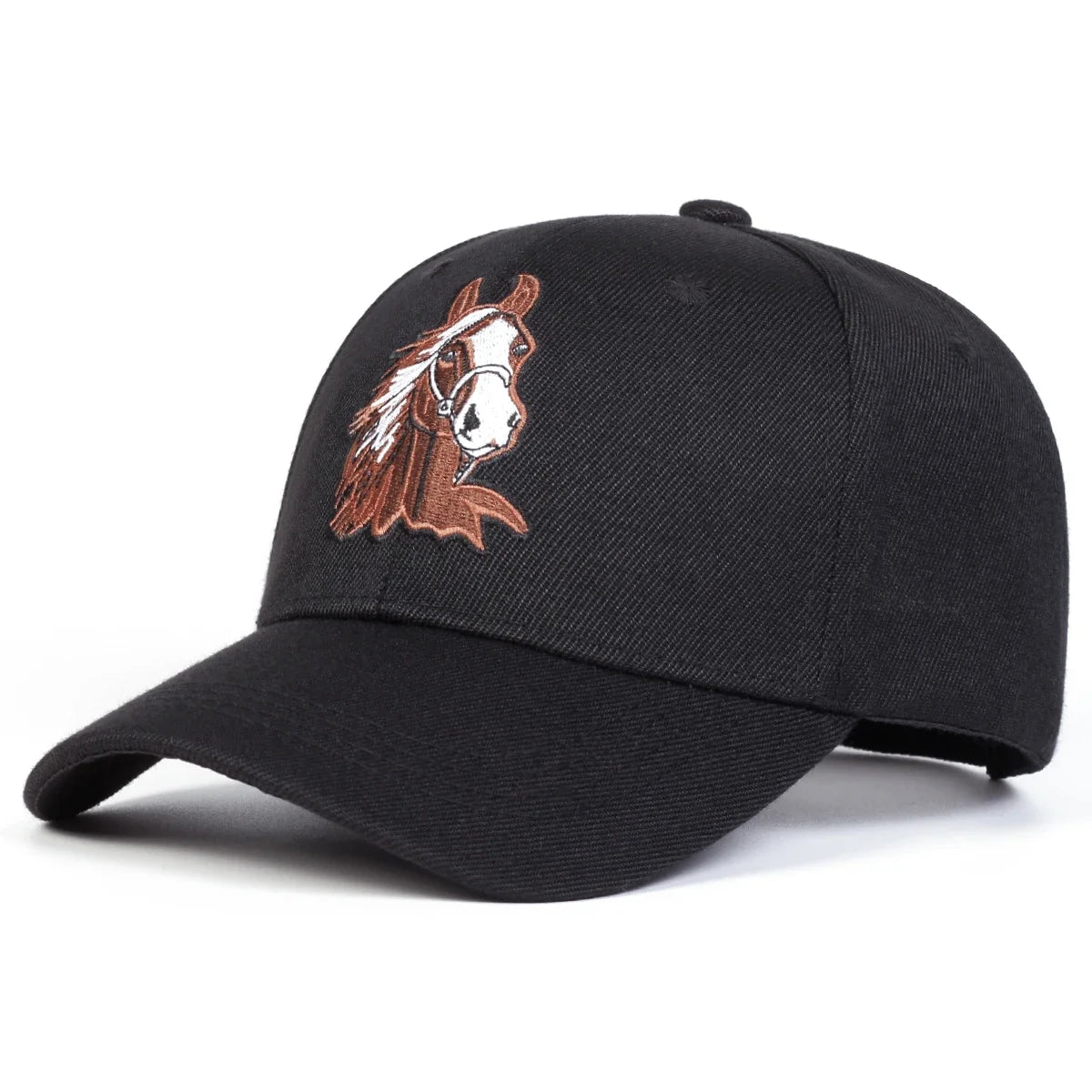 Unisex Horse Embroidery Baseball Caps Spring Autumn Outdoor