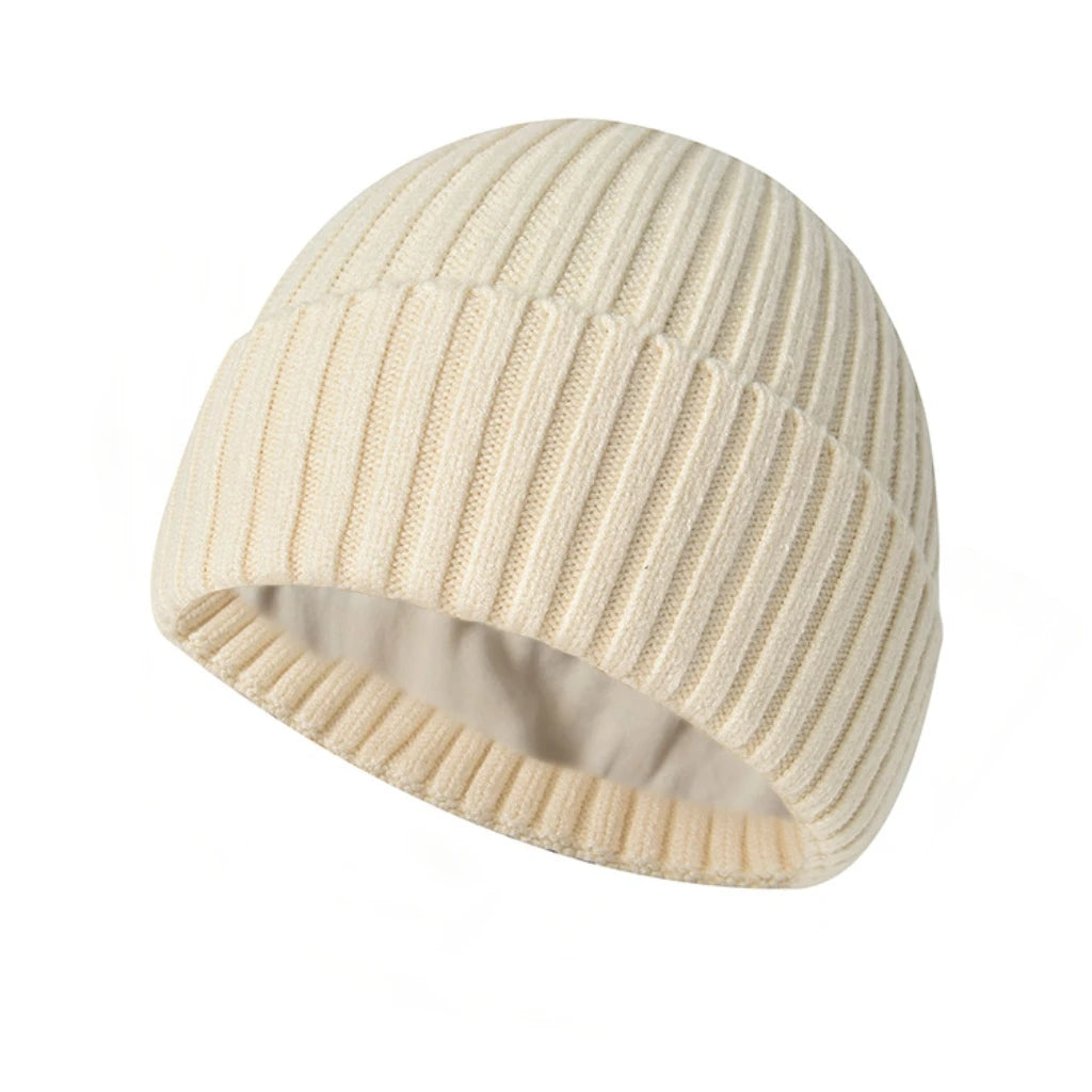 Winter Inner Velvet Thickened Warm Adult Unisex Woolen Knitted Hat