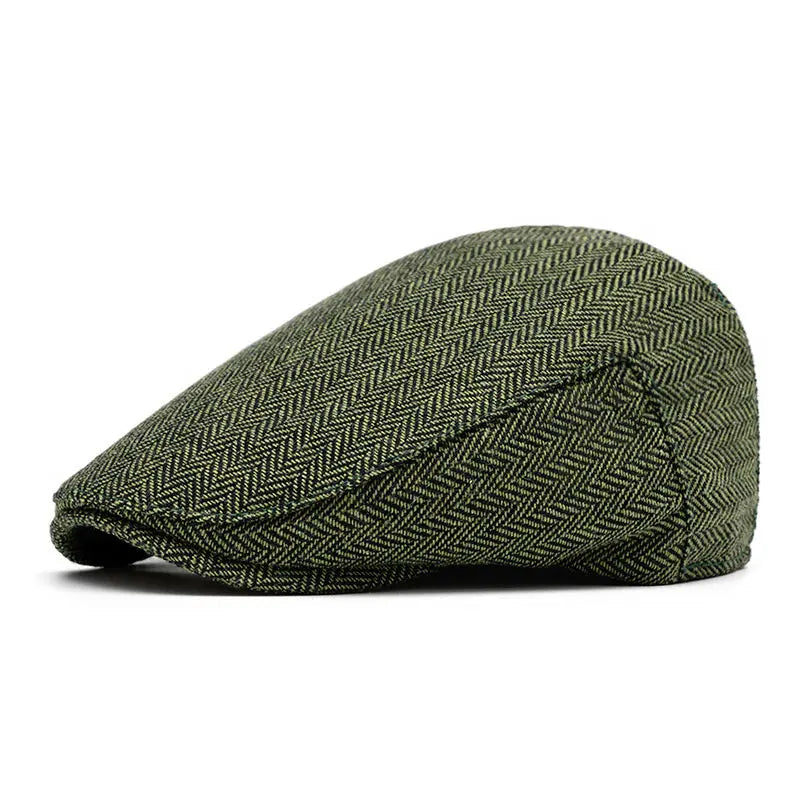 2024 Autumn And Winter Polyester Solid Warm Newsboy Caps