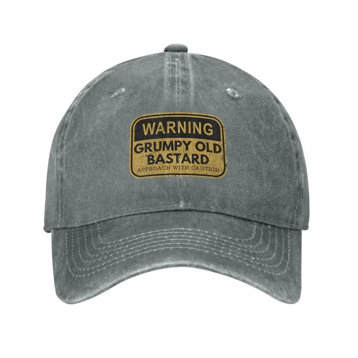 Warning Grumpy Old Bastard Approach Men Women Baseball Caps