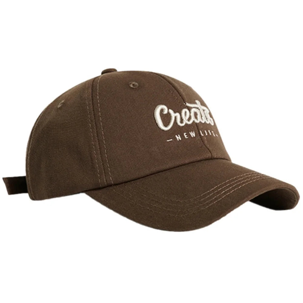 Fashion Letter Embroidery Hole Sunscreen Baseball Cap