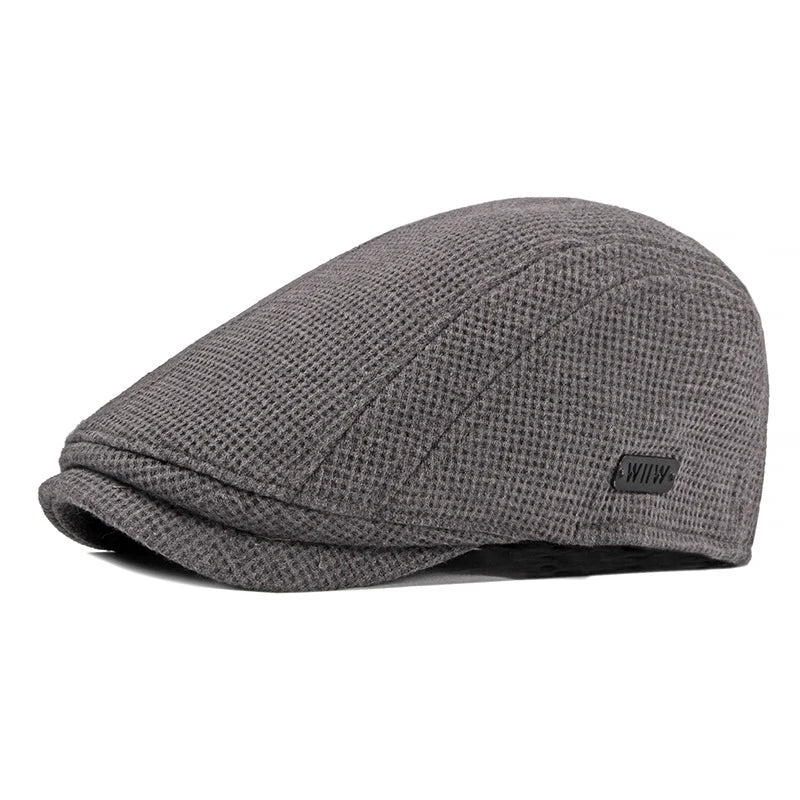 Autumn Winter Men's Berets Hat Warm Knitting Visors