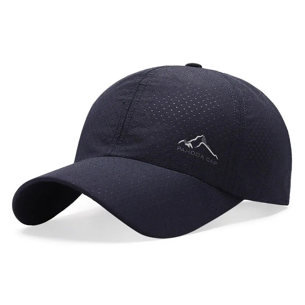 Fashion Quick Dry Summer Baseball Cap Breathable Adjustable Sports Cap UV Protection Trucker Cap Men Women