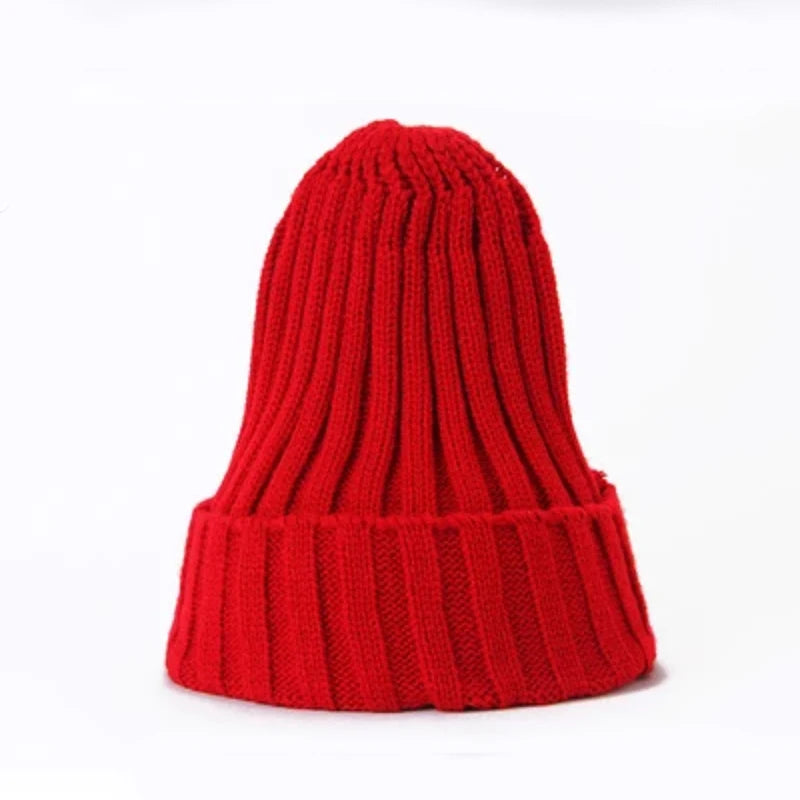 New Beanies Women Solid Knitted Warm Soft Trendy Hats