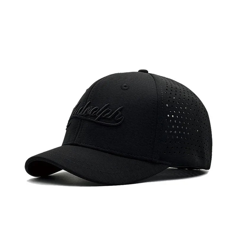 Big Head Hat Back Closed 5cm Short Brim Baseball Cap