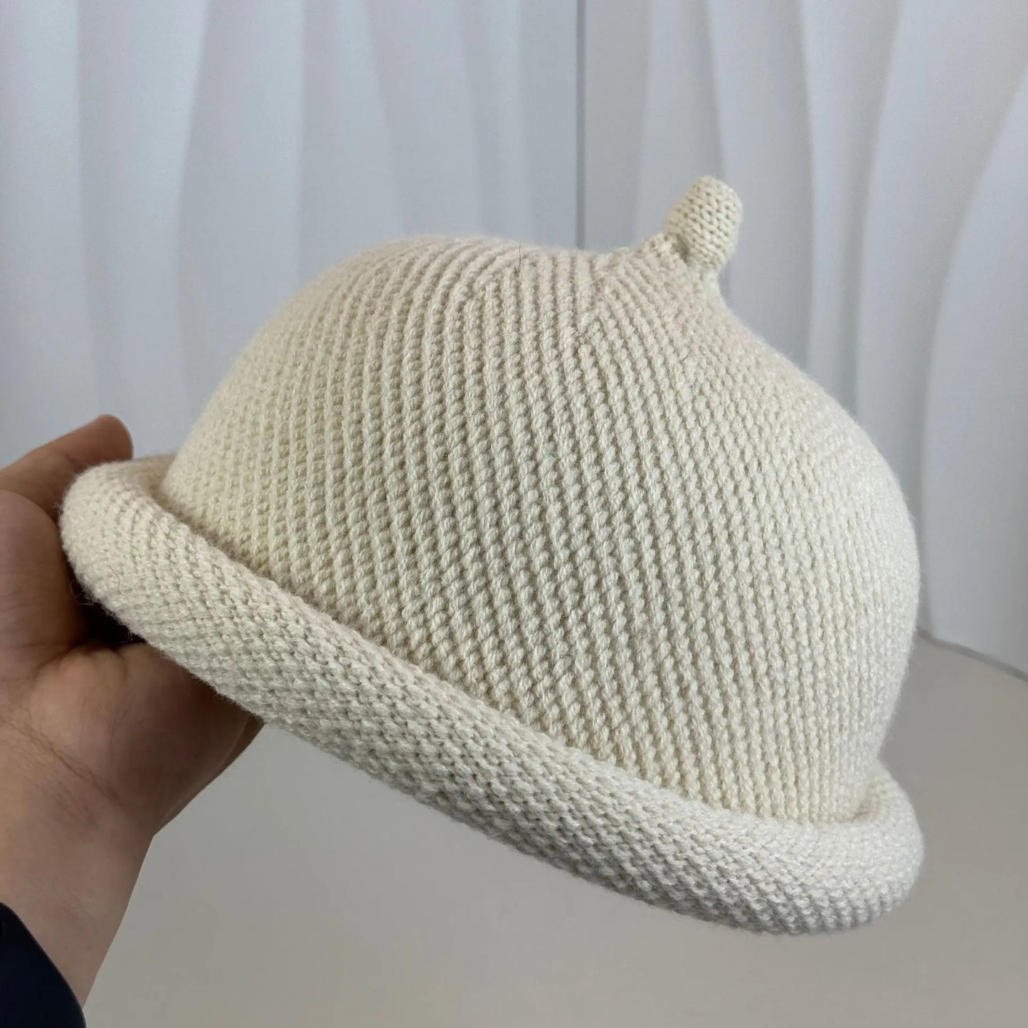Fashion Bucket Hats Knitted Melon Skin Hats