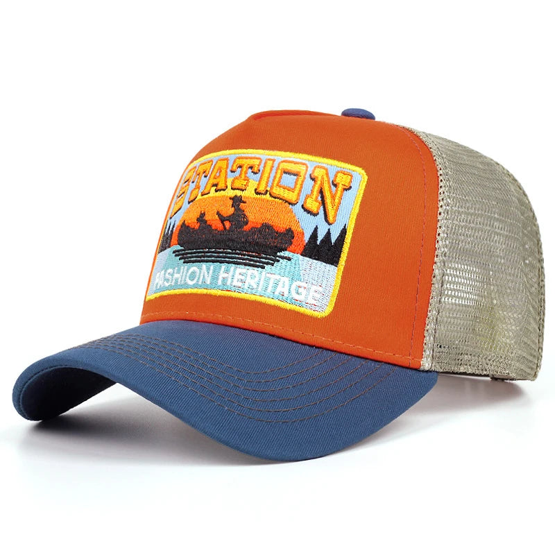 Station Small Boat Personalized Truck Hat Street Dance HipHop Hat