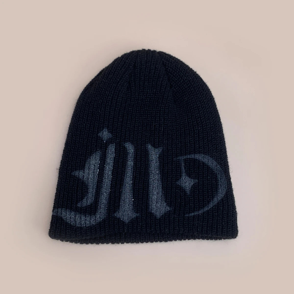Color Block Street Sanskrit Knitted Hats Autumn And Winter New Unisex Y2k Warm