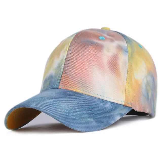 Tie-dye Baseball Cap Unisex Hat Outdoor Sports Shade Golf Cap