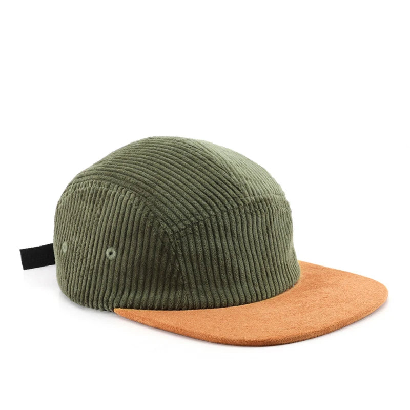 Custom Thick Autumn Versatile Retro Flat Brim Baseball Cap
