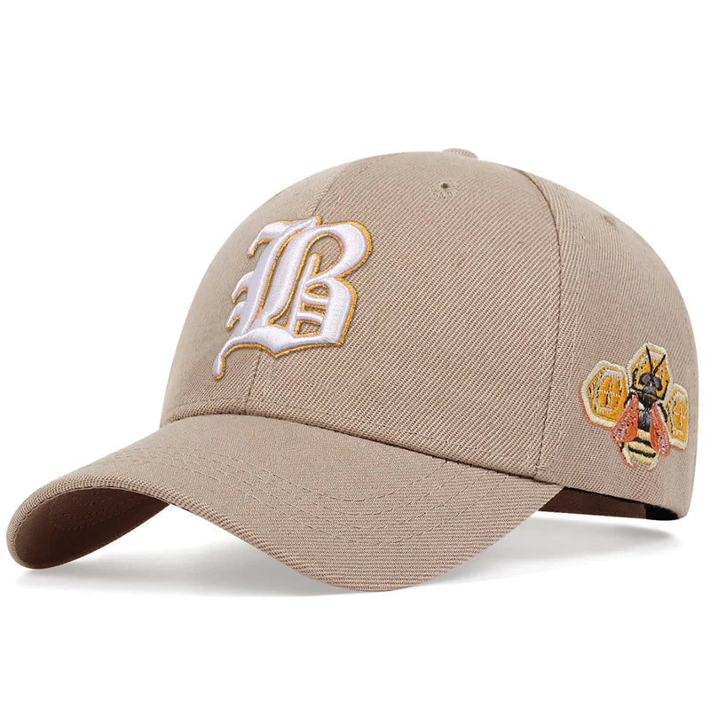 Baseball Cap Cotton Sun Hat Spring Summer B Letter embroidery Dad Hats Hip Hop Tiger Caps For Men Women