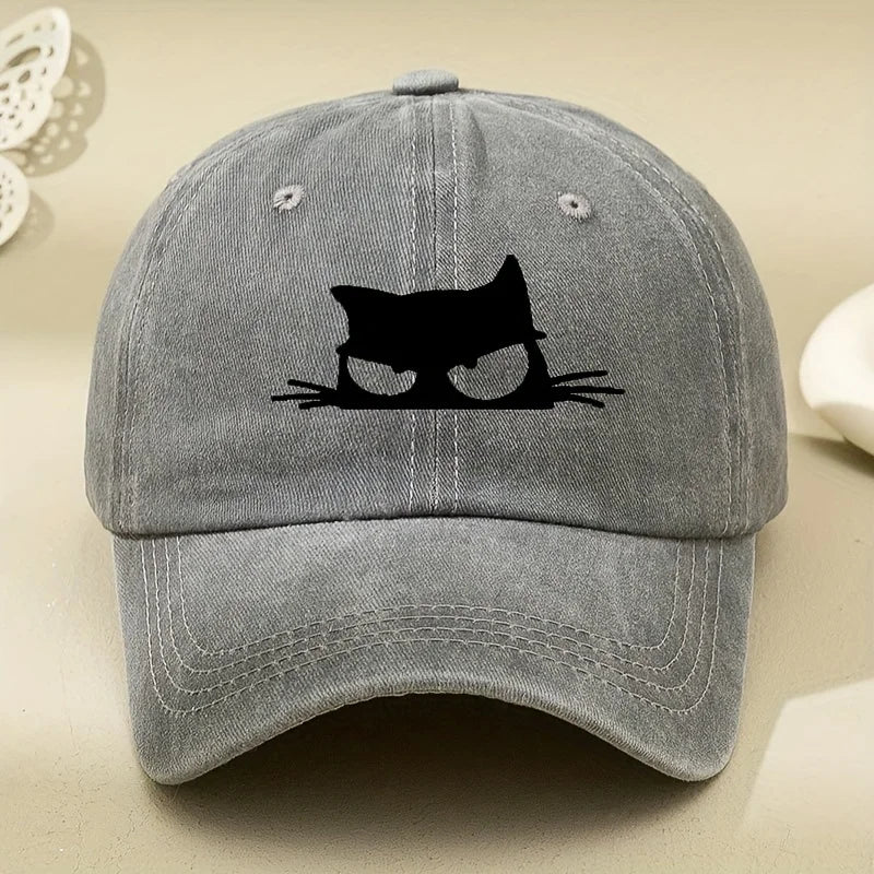 Owl Print Retro Versatile Soft Brimmed Baseball Cap for Both Men and Women
