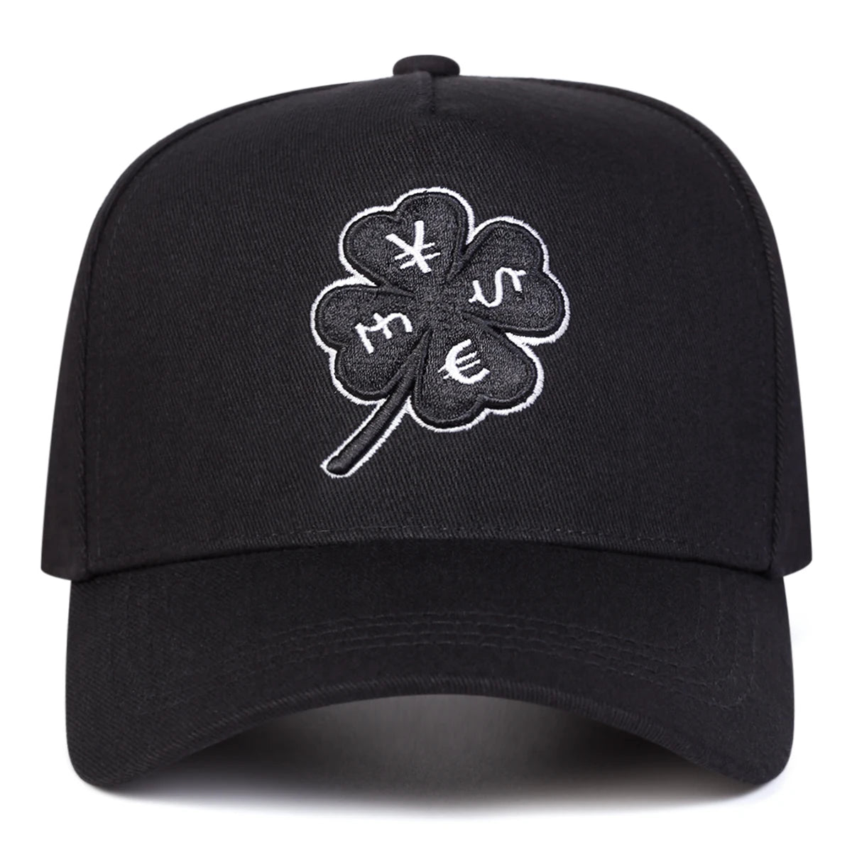 Unisex Four Leaf Clover Embroidery Baseball Caps Spring Autumn