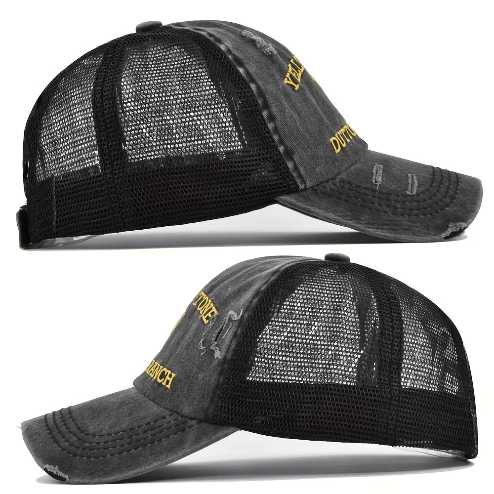 Piece Of Spring and Summer Breathable Retro Style Distressed Baseball Cap Outdoor Sports Travel Cap