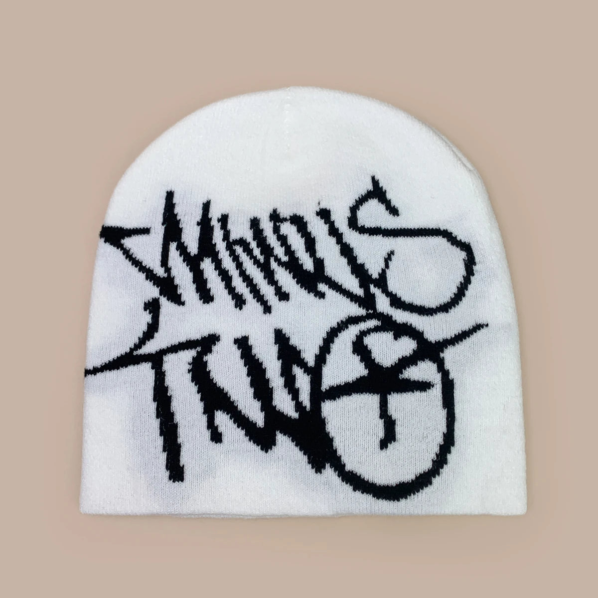 Niche American Street Jacquard Letters Knitted Hats New Men Women