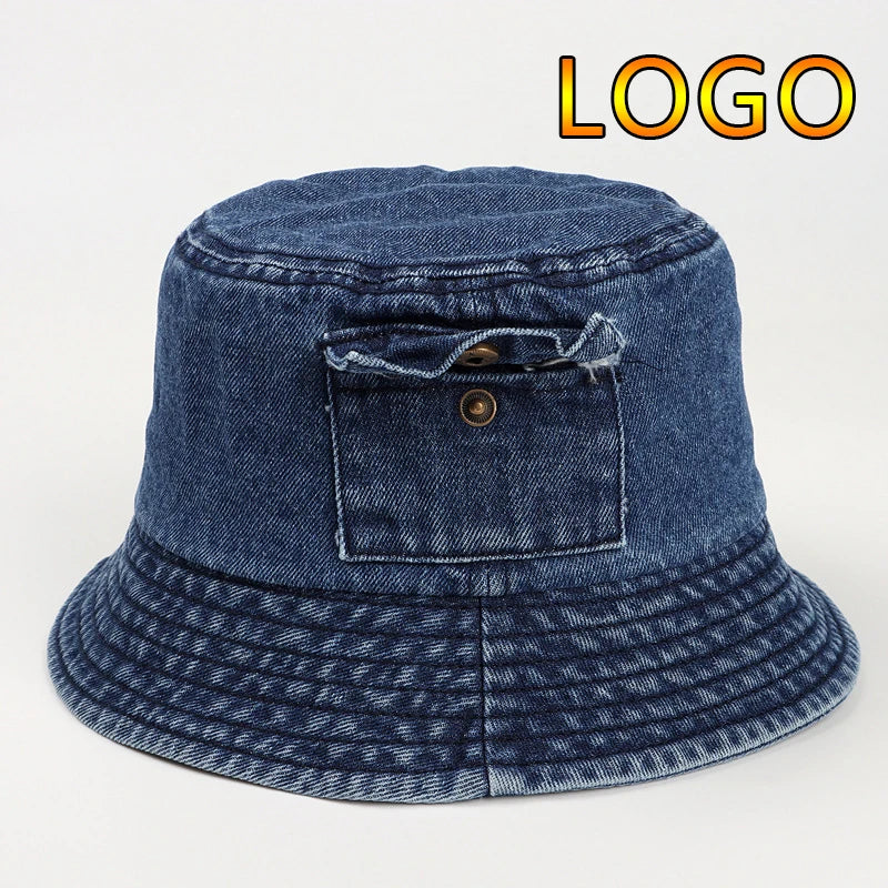 New Custom Logo Foldable Fisherman Hat